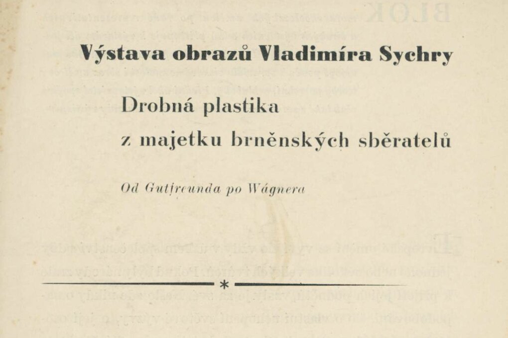 Drobná plastika z&nbsp;majetku brněnských sběratelů